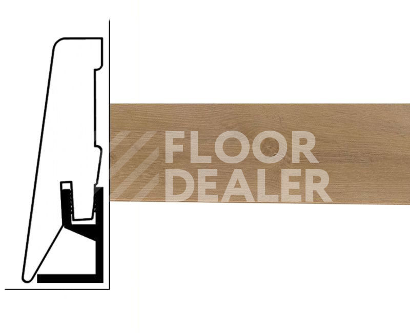 Плинтус D4955 Плинтус ламинированный МДФ Kronotex Дуб натуральный Премиум фото 1 | FLOORDEALER