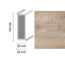 Плинтус Широкий плинтус Cubu flex life XL 60/19 Touch and style 2939 edeline фото 1 | FLOORDEALER