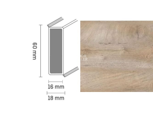 Широкий плинтус Cubu flex life XL 60/19 Touch and style 2939 edeline фото 1 | FLOORDEALER