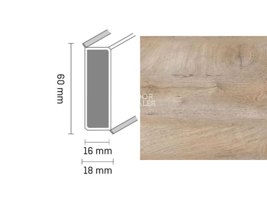 Плинтус Широкий плинтус Cubu flex life XL 60/19 Touch and style 2939 edeline фото 1 | FLOORDEALER