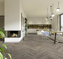 Terhurne Herringbone Edition 10мм Y03 Дуб Пещерный фото 2 | FLOORDEALER