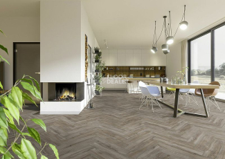 Terhurne Herringbone Edition 10мм Y03 Дуб Пещерный фото 2 | FLOORDEALER