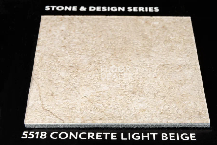 Виниловая плитка ПВХ Vertigo Trend / Stone & Design 5518 CONCRETE LIGHT BEIGE 457.2 мм X 457.2 мм фото 2 | FLOORDEALER