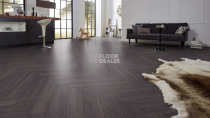 Kronotex Herringbone 8мм d6010 Дуб Эльба Черный фото 5 | FLOORDEALER