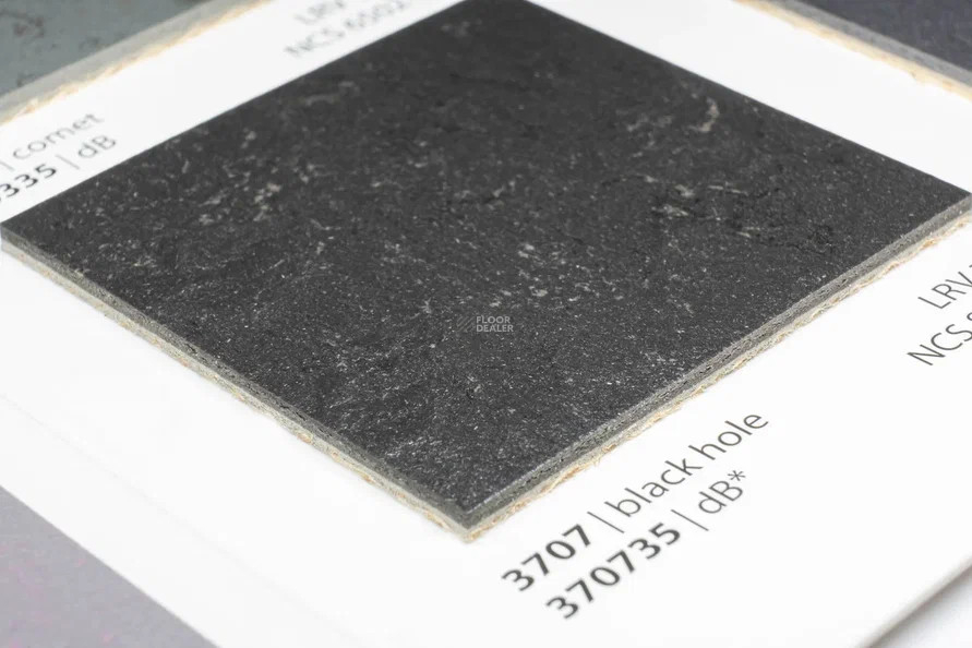 Forbo Marmoleum Solid Concrete 3707-370735 black hole фото 2 | FLOORDEALER