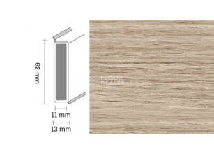 Плинтус Плинтус Dollken Cubu Decor 60 2022 vintage oak grey фото 1 | FLOORDEALER