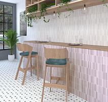 Kit-Kat 11.5 X 23.1 Mosaic White Matt фото 3 | FLOORDEALER