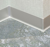 Плинтус алюминиевый анодированный напольный Diele ПЛ60, 501л серебро люкс Плинтус алюминиевый анодированный напольный Diele ПЛ60, 501л серебро люкс 1,8 м фото 2 | FLOORDEALER