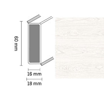 Плинтус Широкий плинтус Cubu flex life XL 60/19 Touch and style 2959 puccini фото 1 | FLOORDEALER