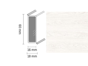 Плинтус Широкий плинтус Cubu flex life XL 60/19 Touch and style 2959 puccini фото 1 | FLOORDEALER