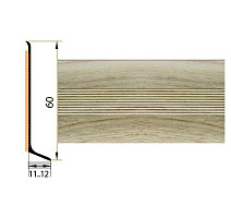 Плинтус Плинтус алюминиевый Русский профиль 60мм ДЕКОРАТИВНОЕ ПОКРЫТИЕ дуб аляска фото 1 | FLOORDEALER