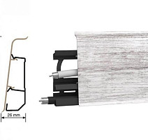 Плинтус Arbiton Indo Плинтус Arbiton Indo 70мм ПВХ 131 Дуб Филадельфия фото 1 | FLOORDEALER