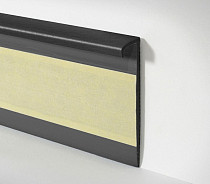 Плинтус ковровый без фурнитуры Dollken Tle-55 0110 (110/W225) Черный фото 2 | FLOORDEALER