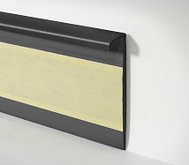 Плинтус ковровый без фурнитуры Dollken Tle-55 0110 (110/W225) Черный фото 2 | FLOORDEALER