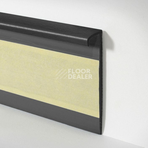 Плинтус ковровый без фурнитуры Dollken Tle-55 0110 (110/W225) Черный фото 2 | FLOORDEALER