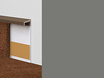 Плинтус ковровый без фурнитуры Dollken Tle-55 0146 (146) Темно-серый фото 3 | FLOORDEALER