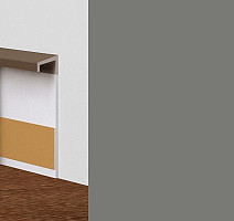 Плинтус ковровый без фурнитуры Dollken Tle-55 0146 (146) Темно-серый фото 3 | FLOORDEALER