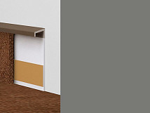 Плинтус ковровый без фурнитуры Dollken Tle-55 0146 (146) Темно-серый фото 3 | FLOORDEALER