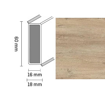 Плинтус Широкий плинтус Cubu flex life XL 60/19 Touch and style 2936 tibidabo фото 1 | FLOORDEALER