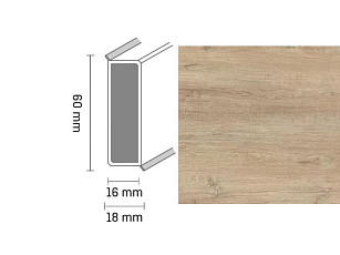 Плинтус Широкий плинтус Cubu flex life XL 60/19 Touch and style 2936 tibidabo фото 1 | FLOORDEALER