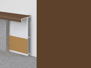 Плинтус Плинтус ковровый с фурнитурой и ребрами жесткости Dollken TL-51 0132 фото 1 | FLOORDEALER