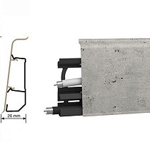 Плинтус Arbiton Indo Плинтус Arbiton Indo 70мм ПВХ 133 Оксфорд фото 1 | FLOORDEALER