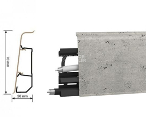 Плинтус Arbiton Indo Плинтус Arbiton Indo 70мм ПВХ 133 Оксфорд фото 1 | FLOORDEALER