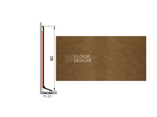 Плинтус Плинтус алюминиевый Русский профиль 80мм АНОДИРОВАННОЕ ПОКРЫТИЕ бронза матовая фото 1 | FLOORDEALER