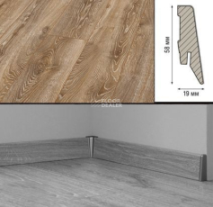 Плинтус МДФ Kronotex ламинированный D4795 Плинтус ламинированный МДФ Kronotex Дуб горный бронзовый фото 2 | FLOORDEALER