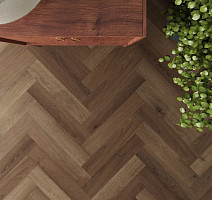 Maximus Herringbone Highland Oak Chocolate фото 2 | FLOORDEALER