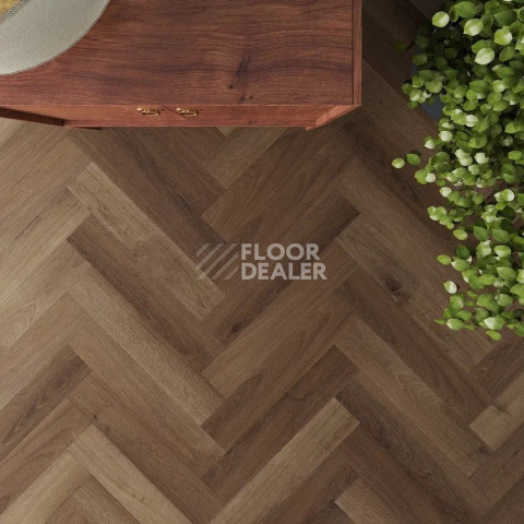 AW Invictus Maximus Herringbone Highland Oak Chocolate фото 2 | FLOORDEALER