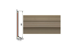 Плинтус Плинтус алюминиевый Русский профиль 80мм АНОДИРОВАННОЕ ПОКРЫТИЕ титан матовый фото 1 | FLOORDEALER
