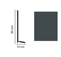 Плинтус Плинтус эластичный Dollken WL50 life antracyt (348) фото 1 | FLOORDEALER