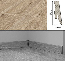 Плинтус Плинтус МДФ Kronotex ламинированный D3081 Плинтус ламинированный МДФ Kronotex Дуб Еверест серебро фото 1 | FLOORDEALER