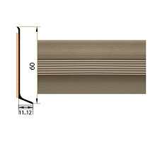 Плинтус Плинтус алюминиевый Русский профиль 60мм АНОДИРОВАННОЕ ПОКРЫТИЕ титан матовый фото 1 | FLOORDEALER