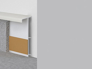 Плинтус Плинтус ковровый с фурнитурой и ребрами жесткости Dollken TL-51 0138 фото 1 | FLOORDEALER