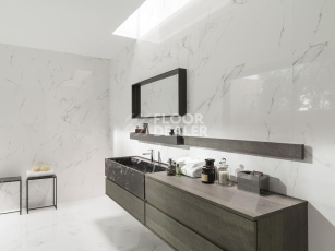 Marmol Carrara 596x596 Carrara Blanco Brillo L 59,6x59,6 фото 5 | FLOORDEALER