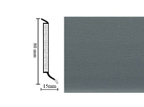 Плинтус Hsl 8 универсальный плинтус 1049 dark grey фото 1 | FLOORDEALER