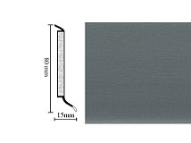 Плинтус Hsl 8 универсальный плинтус 1049 dark grey фото 1 | FLOORDEALER