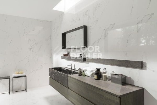 Керамогранит Carrara Blanco Mosaico 333x1000 Marmol Carrara Blanco 33,3x100 фото 5 | FLOORDEALER