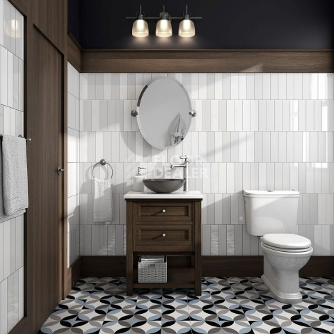 lat Flat Black Gloss 7.5X30 фото 3 | FLOORDEALER