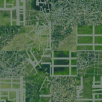 Ковровая плитка Ege Highline Cityscapes Aerial Map Green rfm 52205011 фото 1 | FLOORDEALER