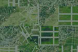 Ковровая плитка Ege Highline Cityscapes Aerial Map Green rfm 52205011 фото  | FLOORDEALER