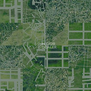Ковровая плитка Ege Highline Cityscapes Aerial Map Green rfm 52205011 фото 1 | FLOORDEALER
