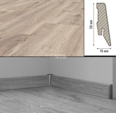 Плинтус МДФ Kronotex ламинированный D4763 Плинтус ламинированный МДФ Kronotex Дуб бежевый Петерсон фото 2 | FLOORDEALER