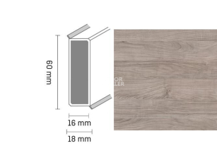 Широкий плинтус Cubu flex life XL 60/19 Touch and style 2944 maelle фото 1 | FLOORDEALER