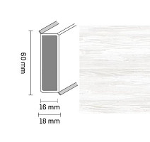 Плинтус Широкий плинтус Cubu flex life XL 60/19 Touch and style 2958 andersen фото 1 | FLOORDEALER