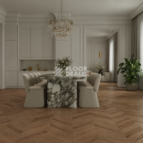 Signature Obsidian Chevron XL 12мм LF703-33 Дуб Корица Cinnamon Valley фото 2 | FLOORDEALER