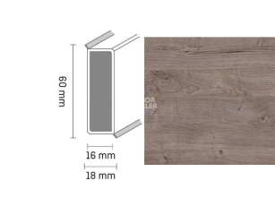 Широкий плинтус Cubu flex life XL 60/19 Touch and style 2945 regine фото 1 | FLOORDEALER