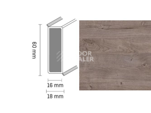 Плинтус Широкий плинтус Cubu flex life XL 60/19 Touch and style 2945 regine фото 1 | FLOORDEALER